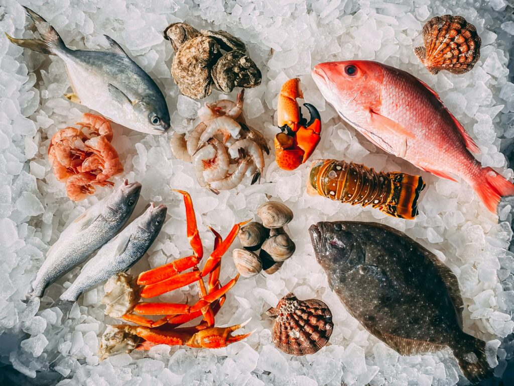 Des produits de la mer frais et de qualité